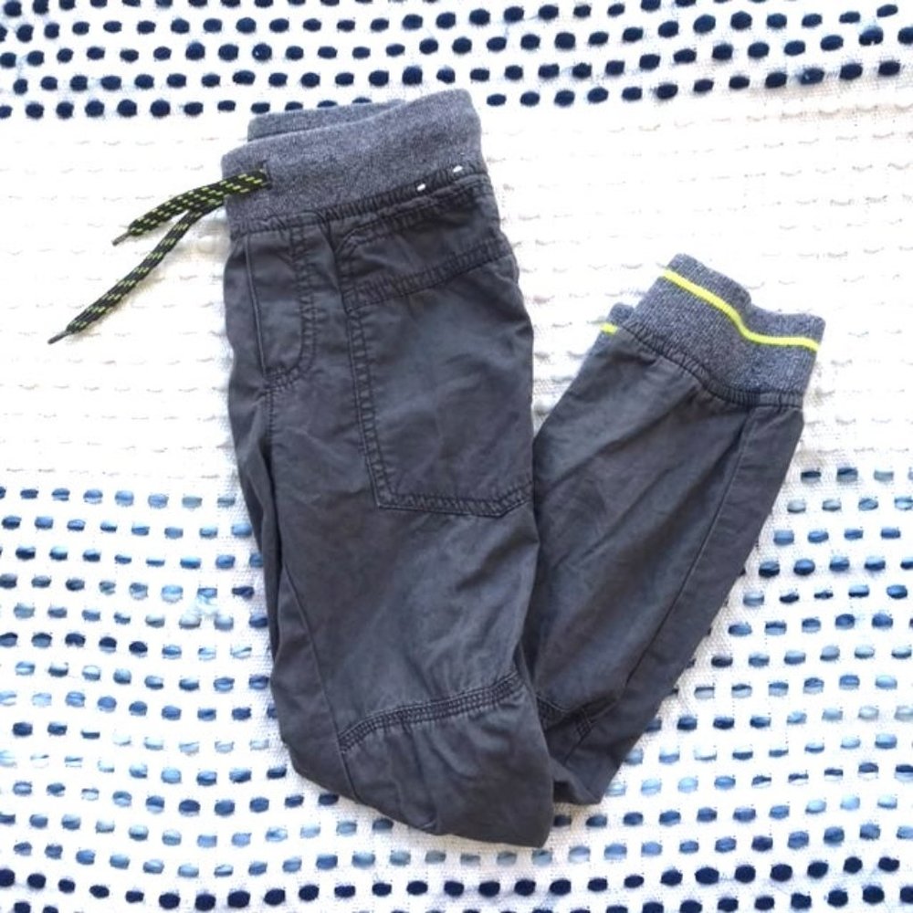 Gymboree Boys Green Gray Joggers Pants